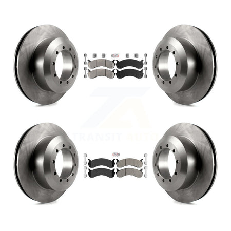 Front Rear Semi-Metallic Pads And Disc Brake Rotors Kit For Ford F-53 Motorhome Chassis K8A-107558