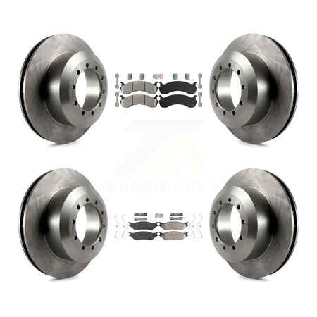 Front Rear Semi-Metallic Pads And Disc Brake Rotors Kit For Ford F-53 Motorhome Chassis K8A-107560