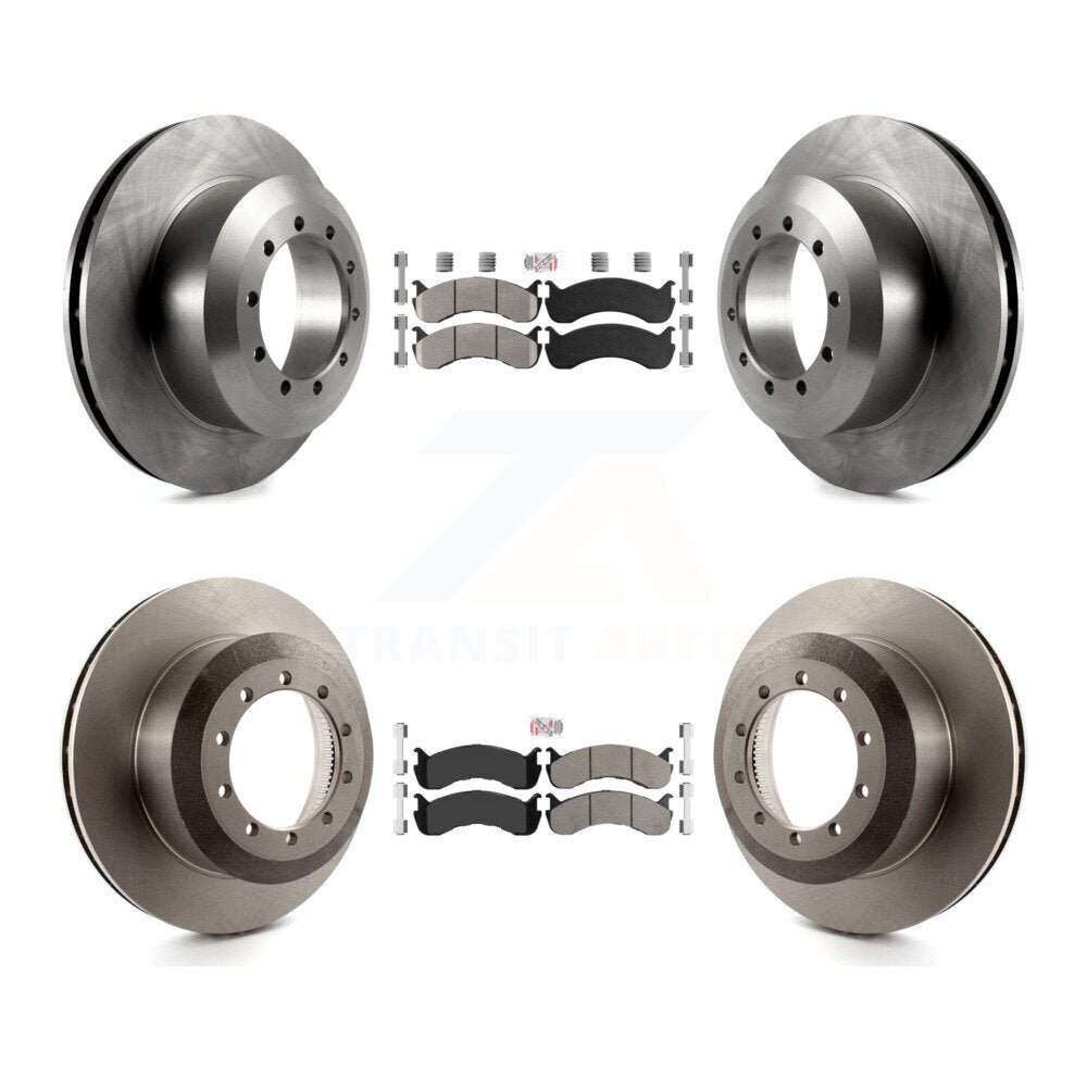 Front Rear Semi-Metallic Pads And Disc Brake Rotors Kit For Ford F-53 Motorhome Chassis K8A-107562
