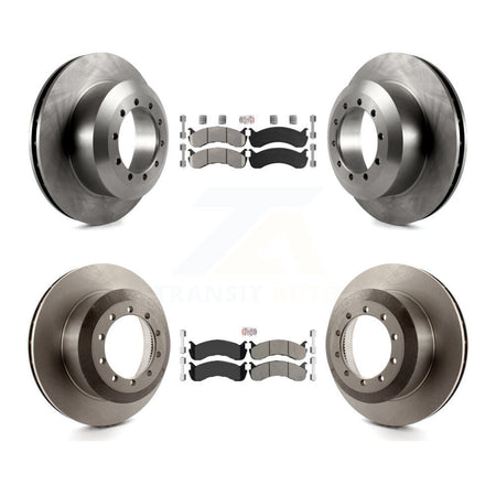 Front Rear Semi-Metallic Pads And Disc Brake Rotors Kit For Ford F-53 Motorhome Chassis K8A-107562