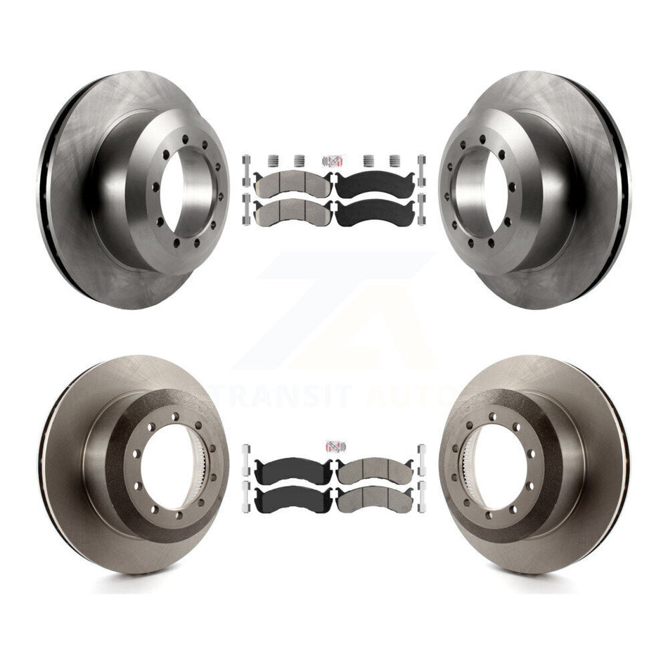 Front Rear Semi-Metallic Pads And Disc Brake Rotors Kit For Ford F-53 Motorhome Chassis K8A-107562