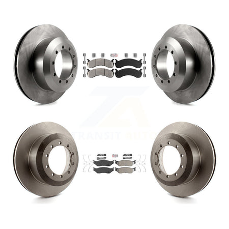 Front Rear Semi-Metallic Pads And Disc Brake Rotors Kit For Ford F-53 Motorhome Chassis K8A-107564