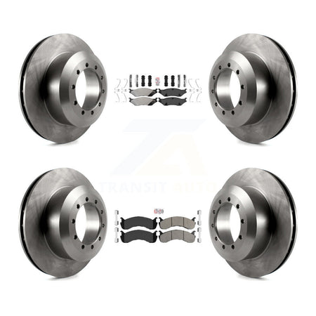 Front Rear Semi-Metallic Pads And Disc Brake Rotors Kit For Ford F-53 Motorhome Chassis K8A-107566