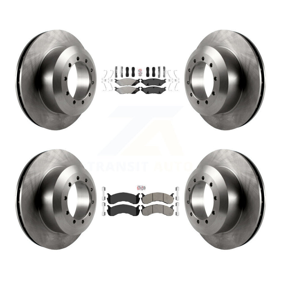 Front Rear Semi-Metallic Pads And Disc Brake Rotors Kit For Ford F-53 Motorhome Chassis K8A-107566