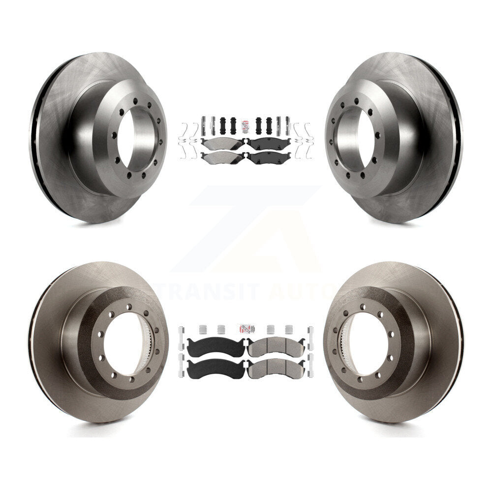 Front Rear Semi-Metallic Pads And Disc Brake Rotors Kit For Ford F-53 Motorhome Chassis K8A-107567