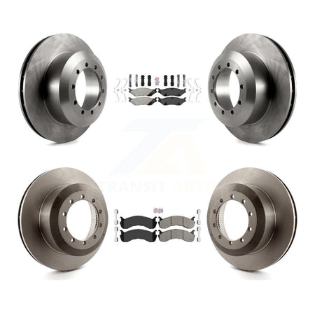 Front Rear Semi-Metallic Pads And Disc Brake Rotors Kit For Ford F-53 Motorhome Chassis K8A-107568