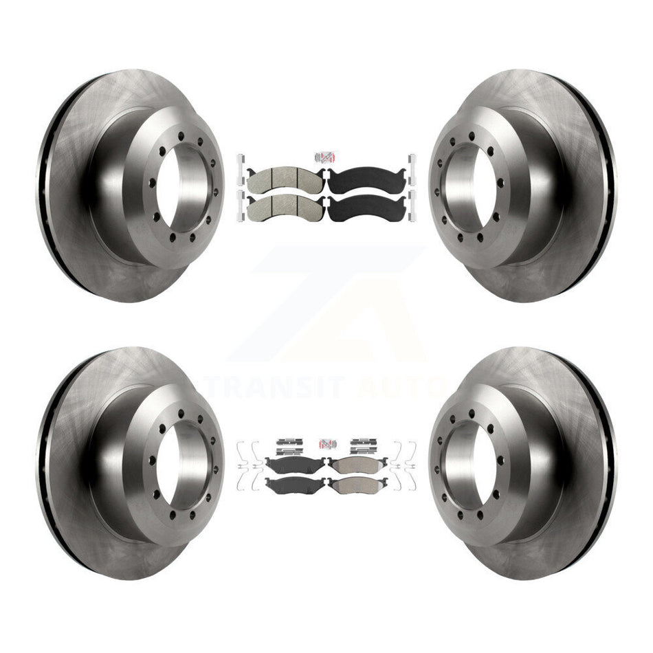 Front Rear Semi-Metallic Pads And Disc Brake Rotors Kit For Ford F-53 Motorhome Chassis K8A-107572