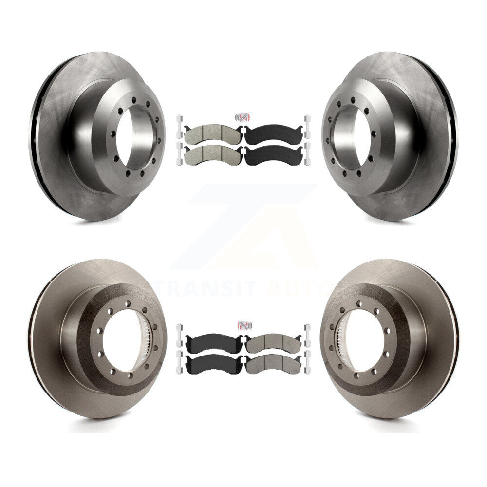 Front Rear Semi-Metallic Pads And Disc Brake Rotors Kit For Ford F-53 Motorhome Chassis K8A-107574