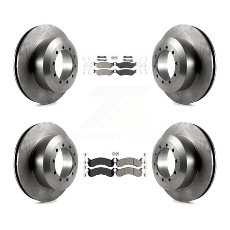 Front Rear Semi-Metallic Pads And Disc Brake Rotors Kit For Ford F-53 Motorhome Chassis K8A-107578