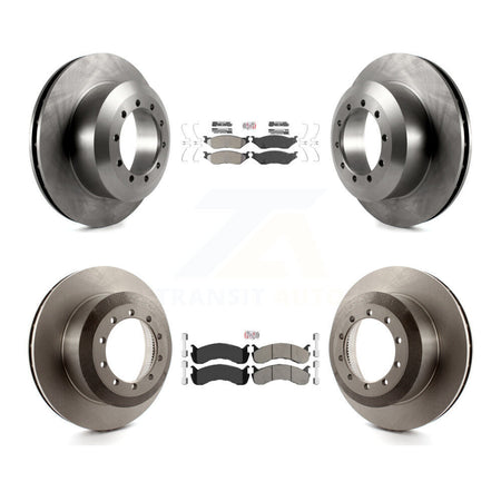 Front Rear Semi-Metallic Pads And Disc Brake Rotors Kit For Ford F-53 Motorhome Chassis K8A-107580