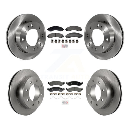 Front Rear Semi-Metallic Pad & Disc Brake Rotor Kit For GMC Savana 2500 Chevrolet Express K8A-107601