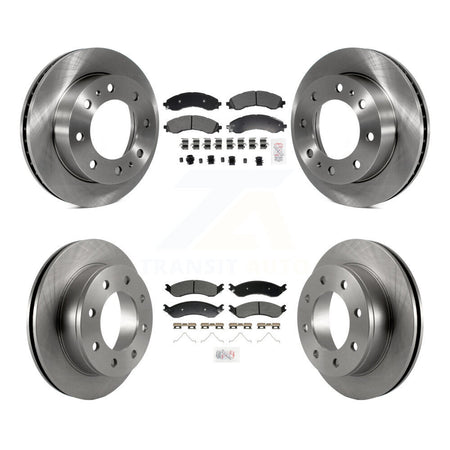 Front Rear Semi-Metallic Pad & Disc Brake Rotor Kit For GMC Savana 2500 Chevrolet Express K8A-107602