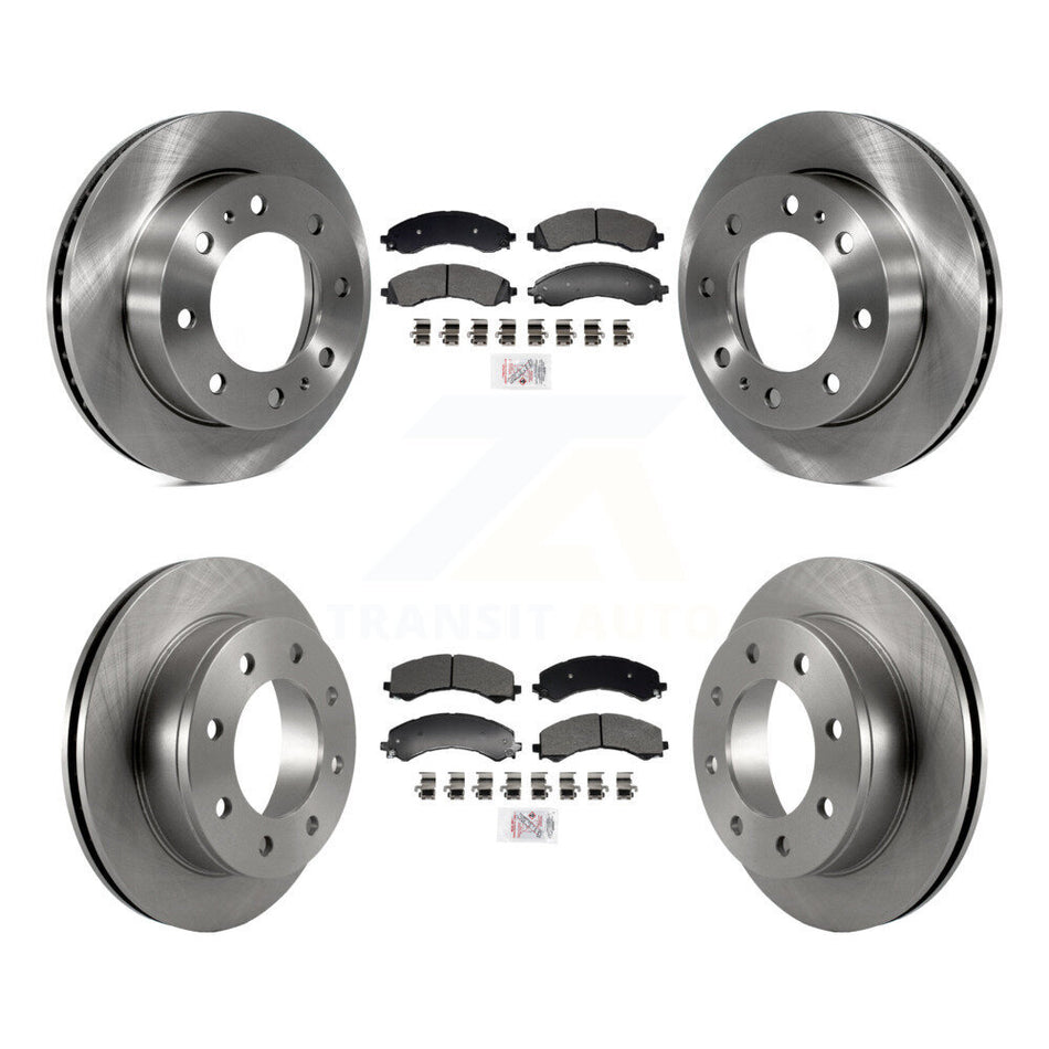 Front Rear Semi-Metallic Pad & Disc Brake Rotor Kit For GMC Savana 2500 Chevrolet Express K8A-107603