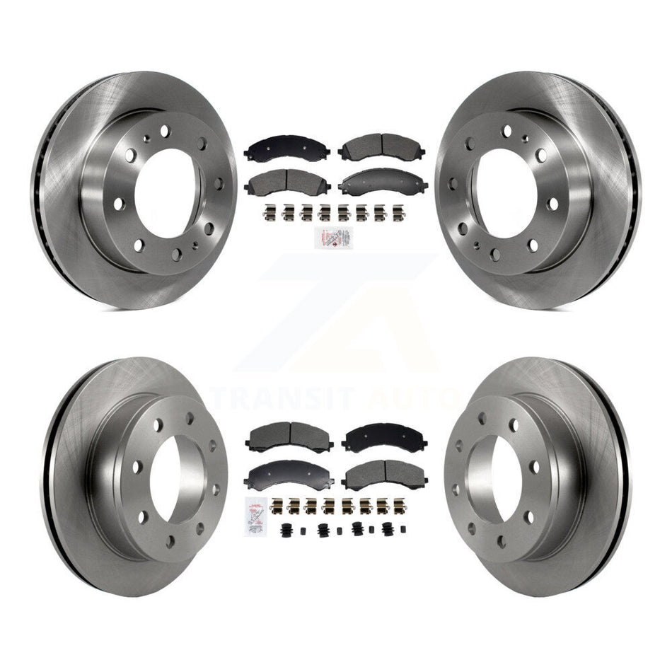 Front Rear Semi-Metallic Pad & Disc Brake Rotor Kit For GMC Savana 2500 Chevrolet Express K8A-107604