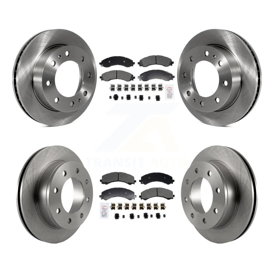 Front Rear Semi-Metallic Pad & Disc Brake Rotor Kit For GMC Savana 2500 Chevrolet Express K8A-107606