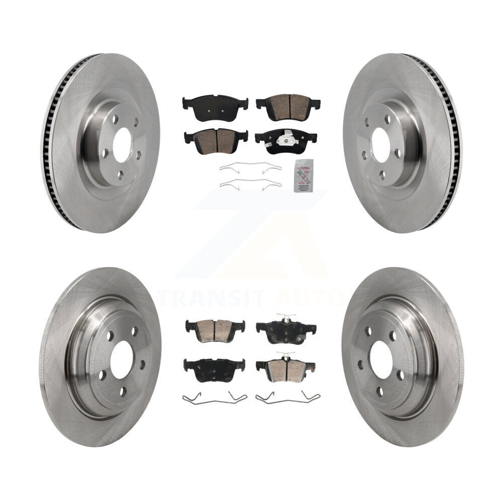 Front Rear Ceramic Pads And Disc Brake Rotors Kit For 2022-2023 Ford Maverick K8A-107607