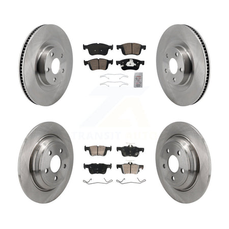 Front Rear Ceramic Pads And Disc Brake Rotors Kit For 2022-2023 Ford Maverick K8A-107607