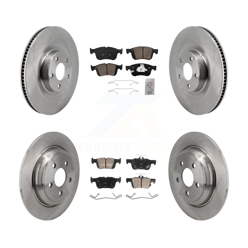 Front Rear Ceramic Pads And Disc Brake Rotors Kit For 2022-2023 Ford Maverick K8A-107607