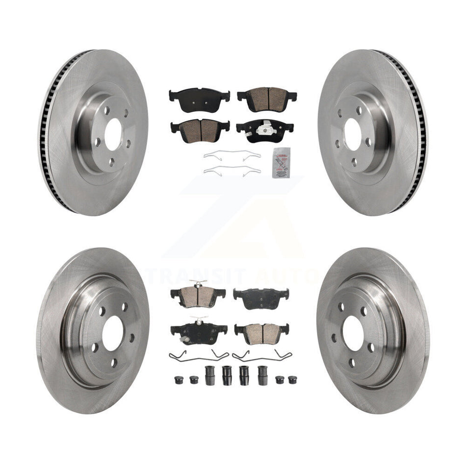Front Rear Ceramic Pads And Disc Brake Rotors Kit For 2022-2023 Ford Maverick K8A-107608