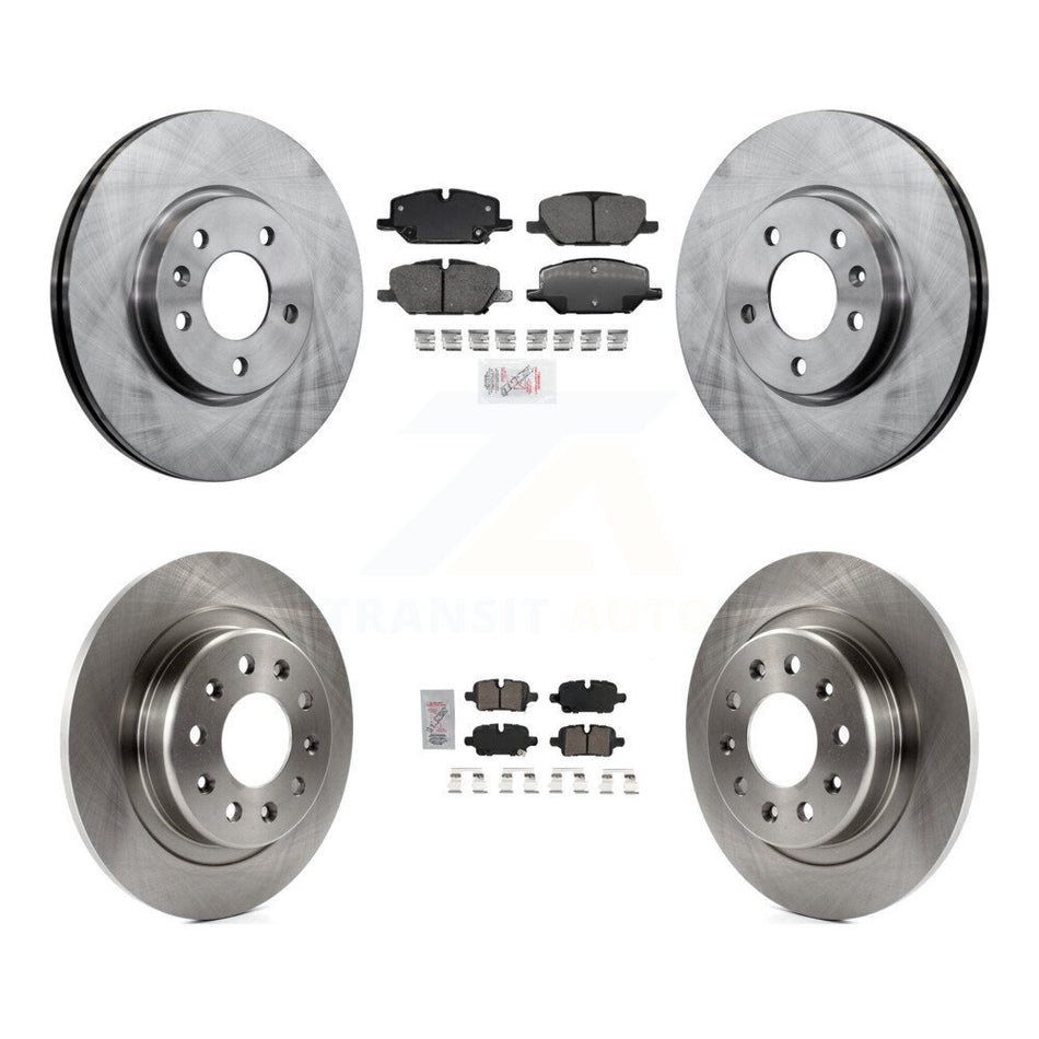 Front Rear Ceramic Pad Disc Brake Rotor Kit For 2022-2023 GMC Terrain w 321mm K8A-107613