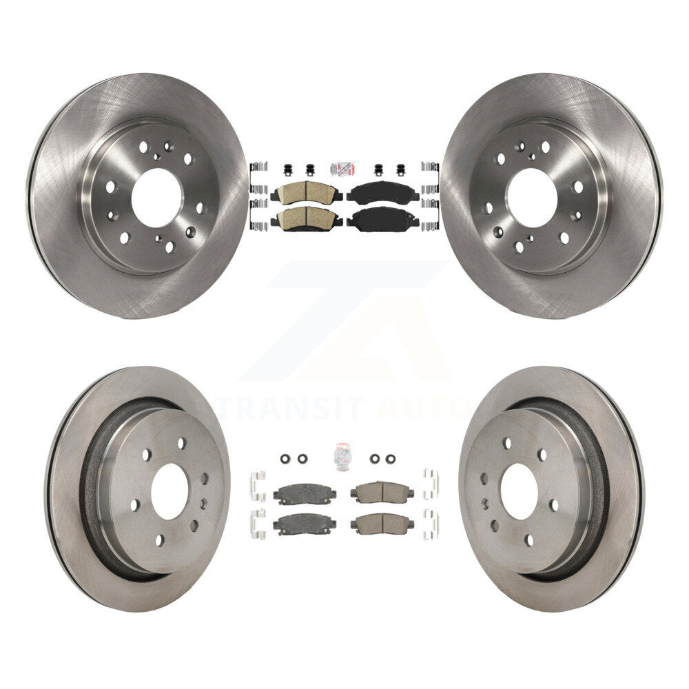 Front Rear Ceramic Pads And Disc Brake Rotors Kit For Cadillac XTS K8A-107614