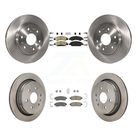 Front Rear Ceramic Pads And Disc Brake Rotors Kit For Cadillac XTS K8A-107614