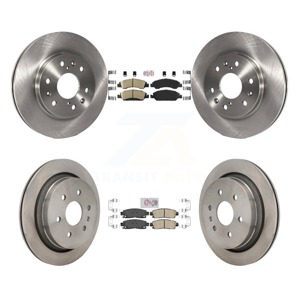 Front Rear Ceramic Pads And Disc Brake Rotors Kit For Cadillac XTS K8A-107615