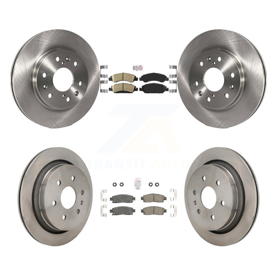 Front Rear Ceramic Pads And Disc Brake Rotors Kit For Cadillac XTS K8A-107616