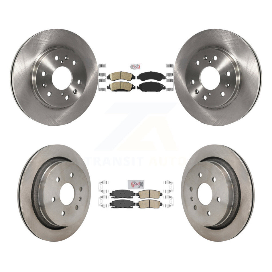 Front Rear Ceramic Pads And Disc Brake Rotors Kit For Cadillac XTS K8A-107617