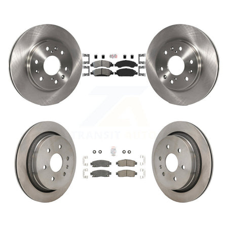 Front Semi-Metallic Rear Ceramic Pads And Disc Brake Rotors Kit For Cadillac XTS K8A-107618