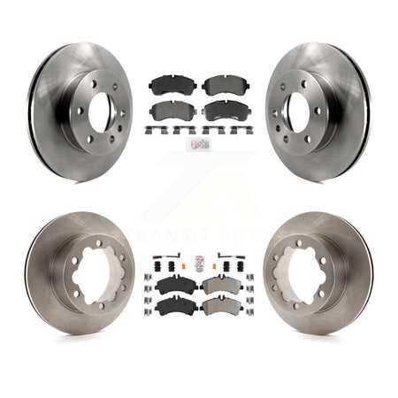 Front Rear Semi-Metallic Pad Brake Rotor Kit For Sprinter 3500 Mercedes-Benz Dodge 3500XD K8A-107624