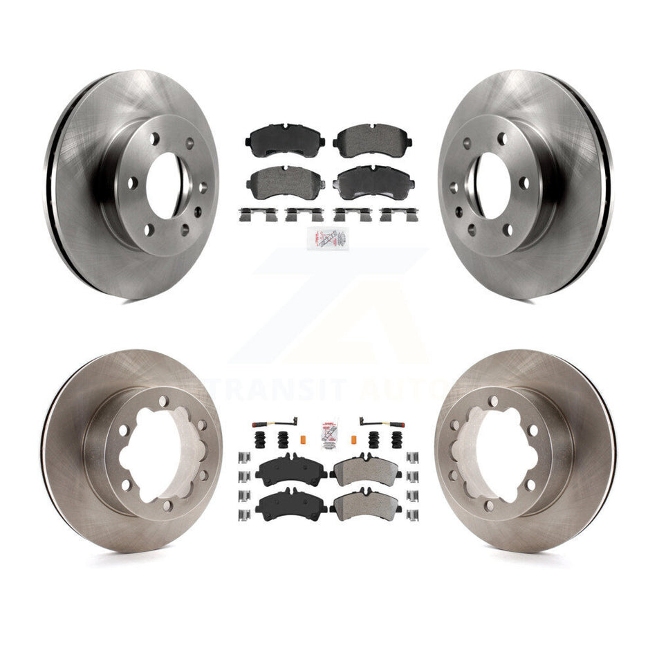 Front Rear Semi-Metallic Pad Brake Rotor Kit For Sprinter 3500 Mercedes-Benz Dodge 3500XD K8A-107624
