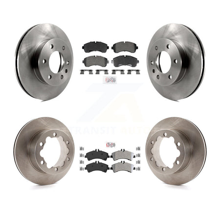 Front Rear Semi-Metallic Pad Brake Rotor Kit For Sprinter 3500 Mercedes-Benz Dodge 3500XD K8A-107625