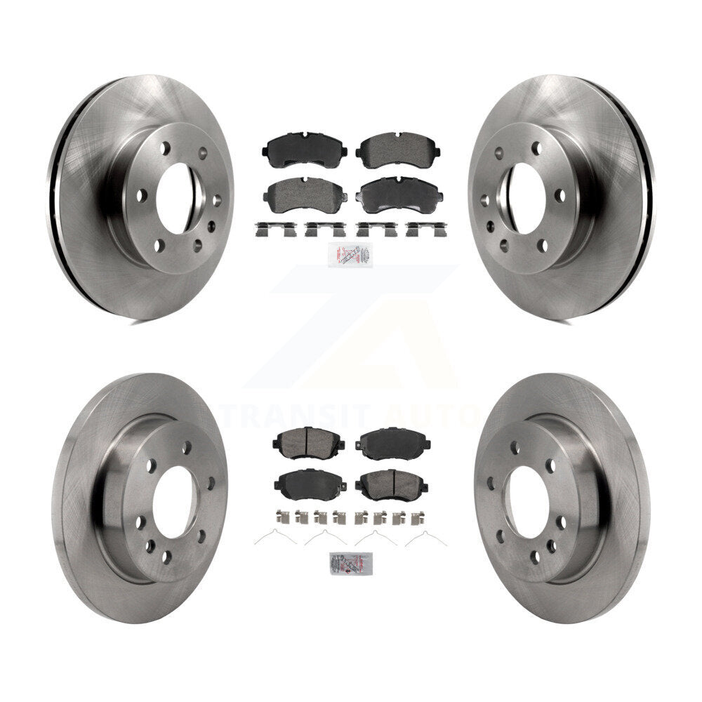 Front Rear Semi-Metallic Pad & Brake Rotors Kit For Mercedes-Benz Sprinter 2500 3500 4500 K8A-107632