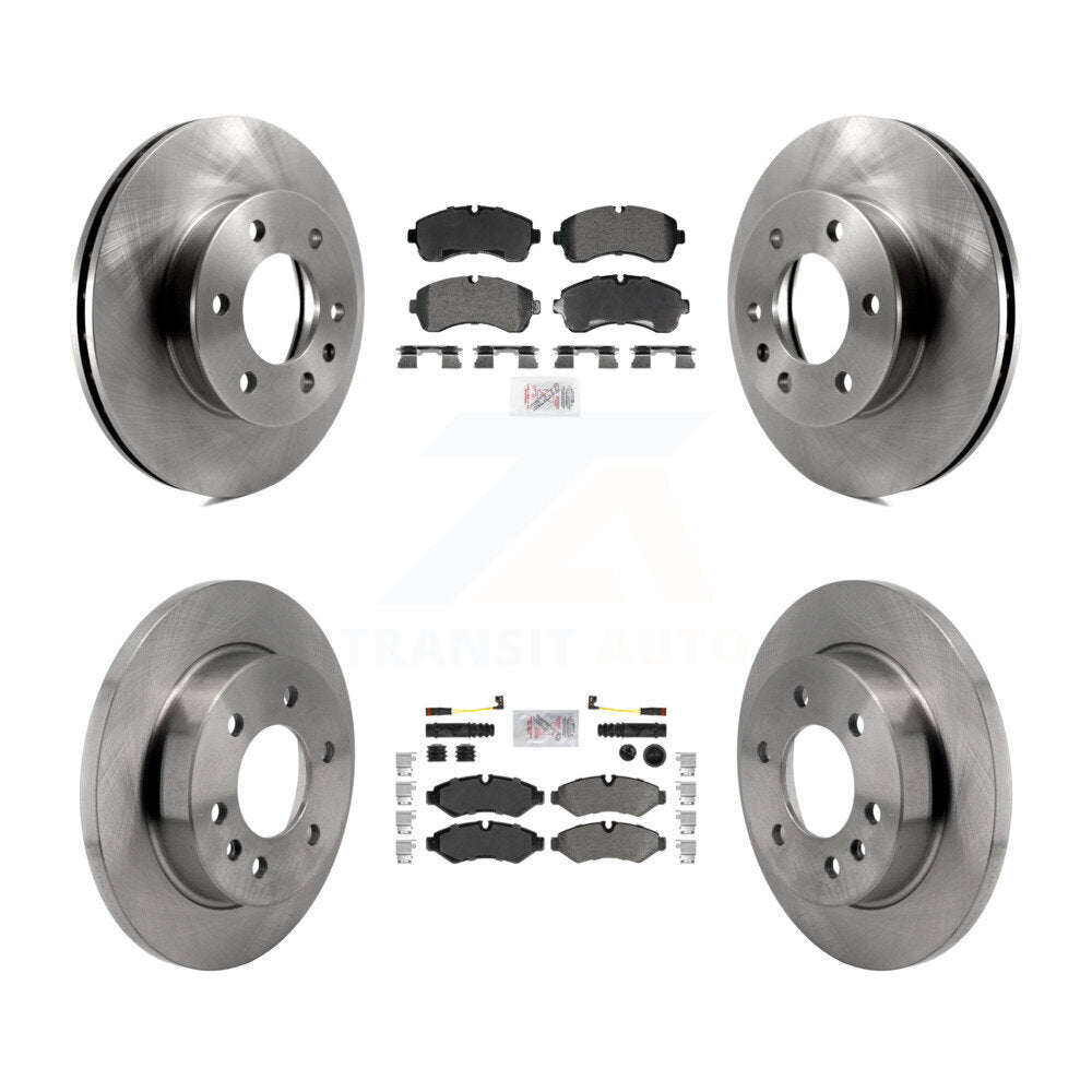 Front Rear Semi-Metallic Pad & Brake Rotors Kit For Mercedes-Benz Sprinter 2500 3500 4500 K8A-107633
