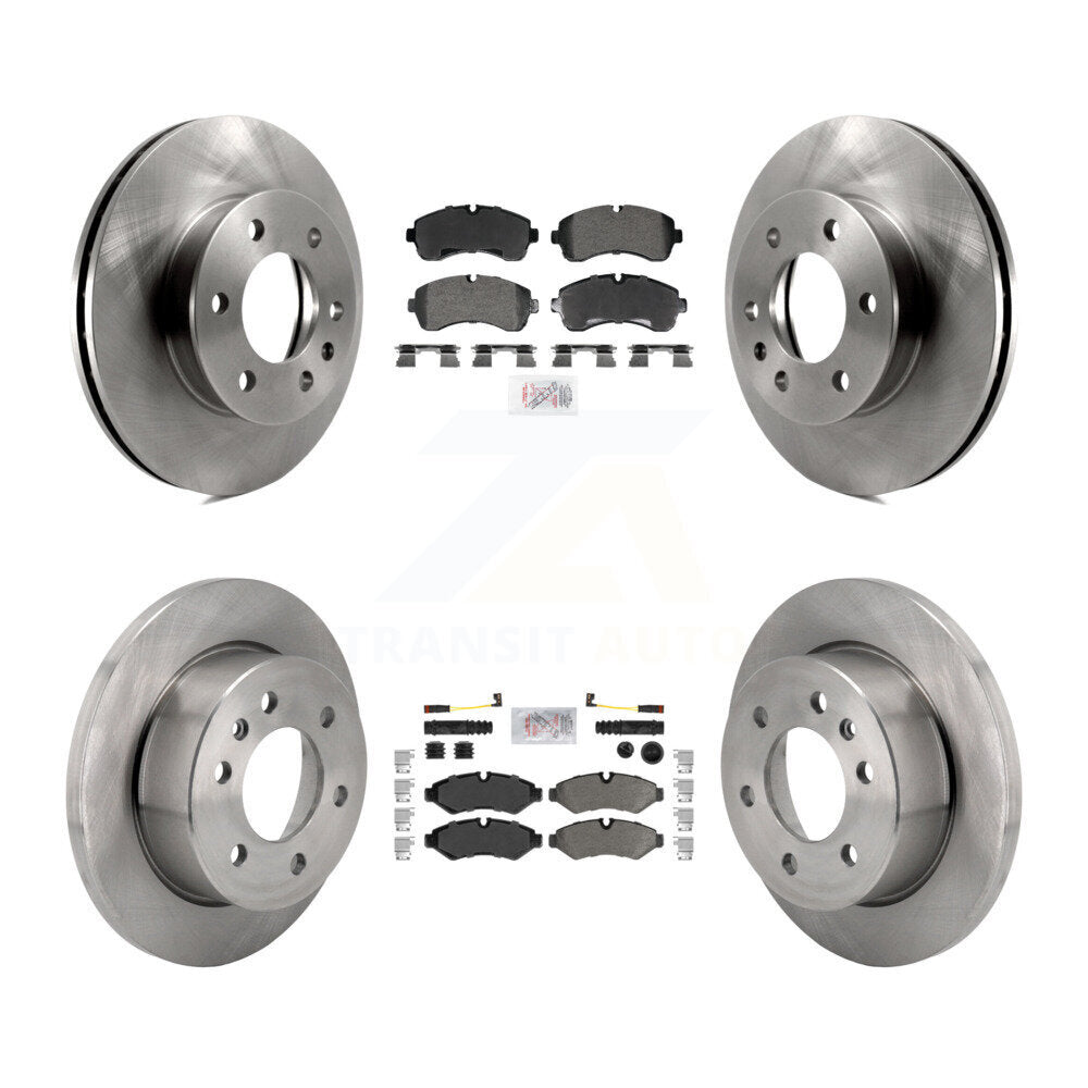 Front Rear Semi-Metallic Pad & Brake Rotors Kit For Mercedes-Benz Sprinter 2500 3500 1500 K8A-107635