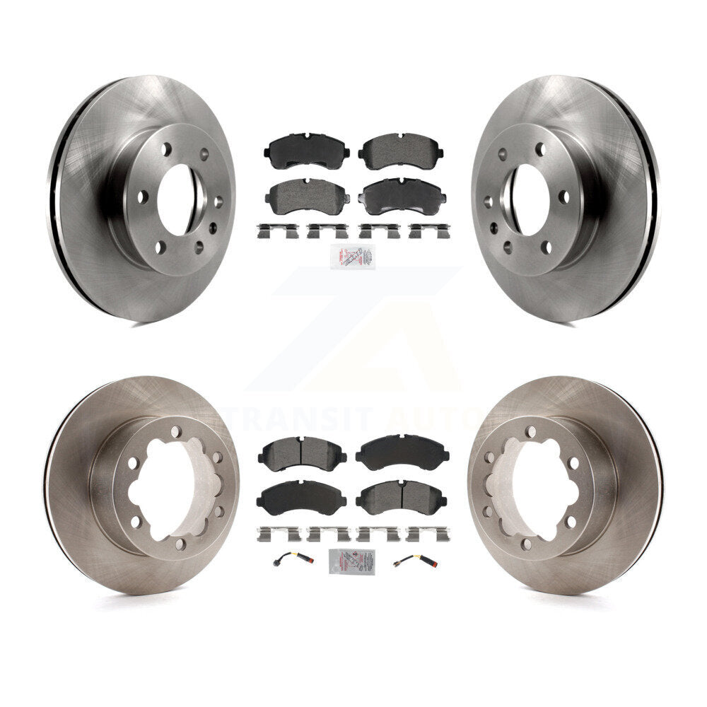 Front Rear Semi-Metallic Pad Brake Rotors Kit For Mercedes-Benz Sprinter 3500 4500 3500XD K8A-107636