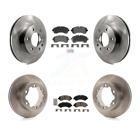 Front Semi-Metallic Rear Ceramic Pad Brake Rotor Kit For Mercedes-Benz Sprinter 3500 4500 K8A-107637