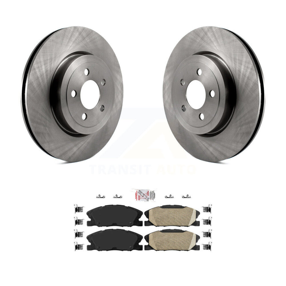 Front Disc Brake Rotors Ceramic Pad Kit For Dodge Charger With 345mm Diameter Rotor K8A-107638