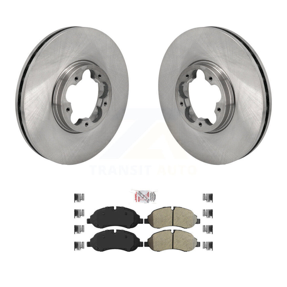 Front Disc Brake Rotor Semi-Metallic Pad Kit For Ford Transit-250 Transit-150 Transit-350 K8A-107639
