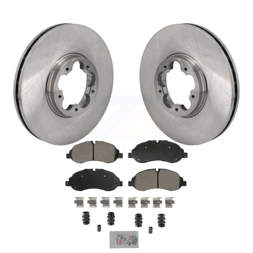 Front Disc Brake Rotor Semi-Metallic Pad Kit For Ford Transit-250 Transit-150 Transit-350 K8A-107640