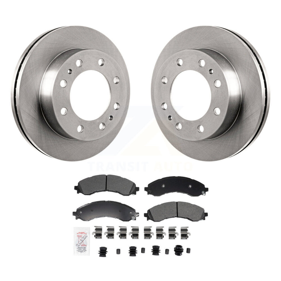 Front Disc Brake Rotor & Semi-Metallic Pad Kit For GMC Savana 3500 Chevrolet Express 4500 K8A-107650