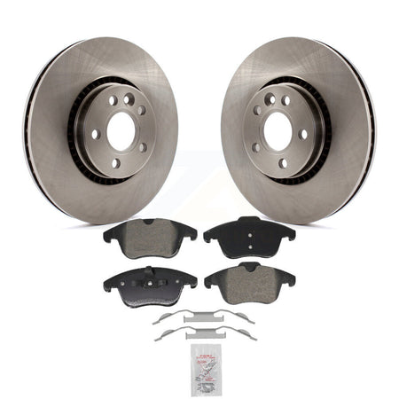 Front Disc Brake Rotors And Semi-Metallic Pads Kit For 2008-2015 Land Rover LR2 K8A-107656