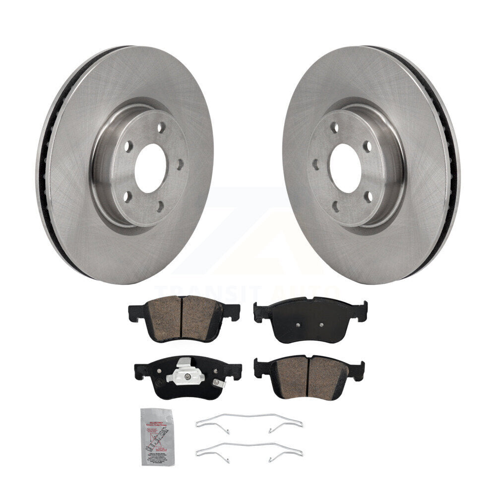 Front Disc Brake Rotors And Ceramic Pads Kit For Ford Escape Bronco Sport Lincoln Corsair K8A-107660