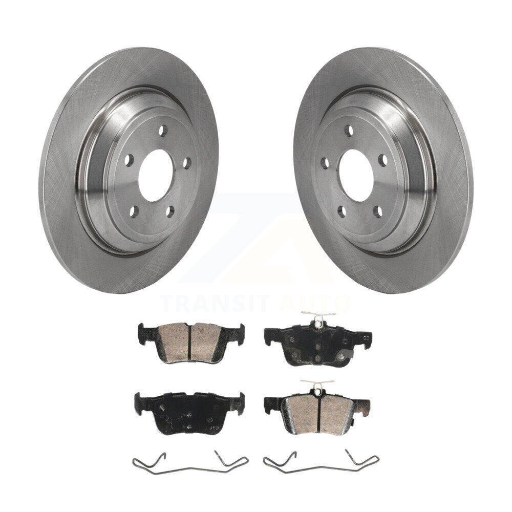 Rear Disc Brake Rotors And Ceramic Pads Kit For Ford Escape Bronco Sport Lincoln Corsair K8A-107670