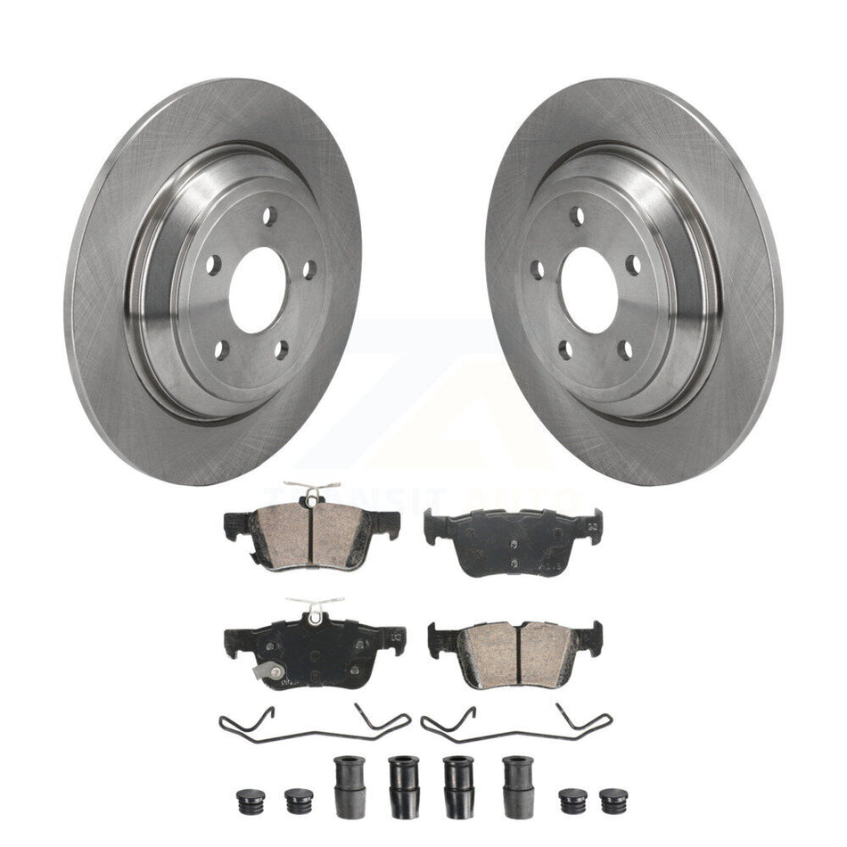 Rear Disc Brake Rotors And Ceramic Pads Kit For Ford Escape Bronco Sport Lincoln Corsair K8A-107671