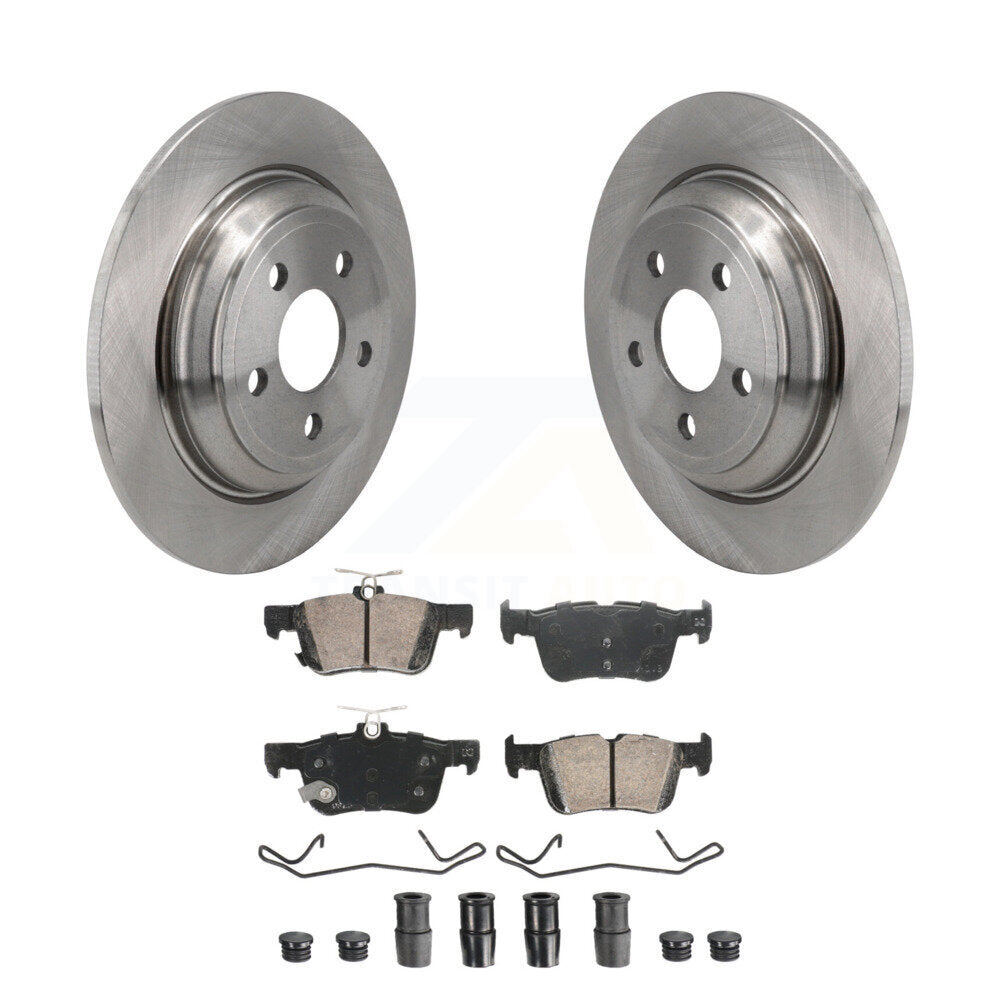 Rear Disc Brake Rotors And Ceramic Pads Kit For 2022-2023 Ford Maverick K8A-107673
