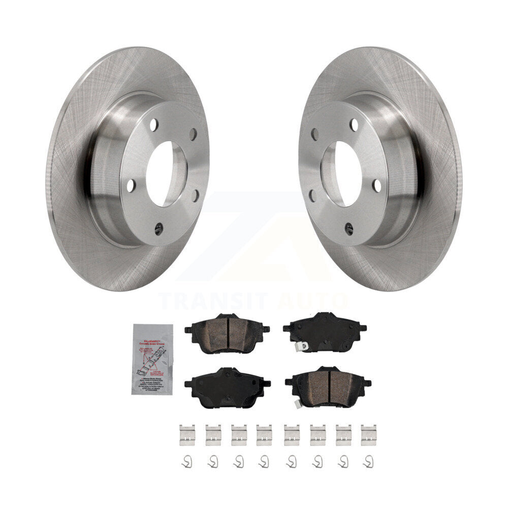 Rear Disc Brake Rotors And Ceramic Pads Kit For 2020-2023 Nissan Sentra rear brakes K8A-107684