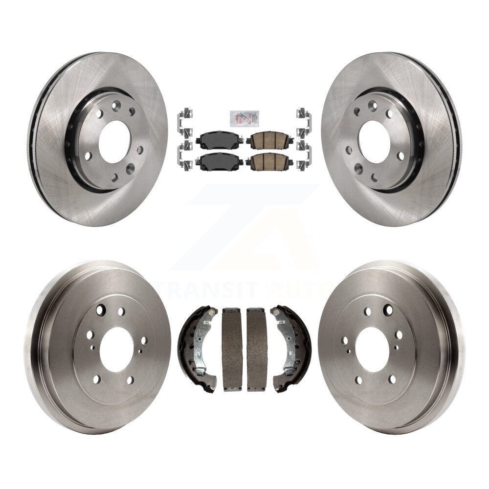 Front Rear Disc Brake Rotors Ceramic Pads And Drum Kit For 2020-2022 Nissan Sentra K8A-107687