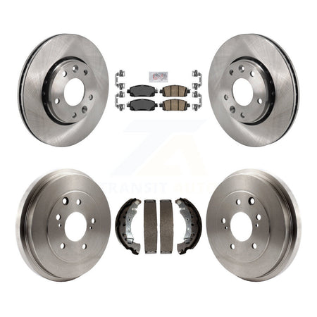 Front Rear Disc Brake Rotors Ceramic Pads And Drum Kit For 2020-2022 Nissan Sentra K8A-107687